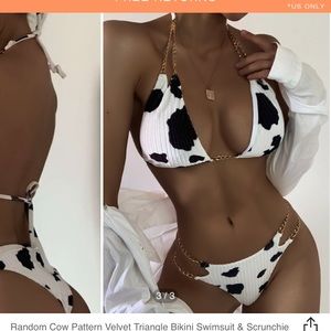 Shein cow print bathing suit